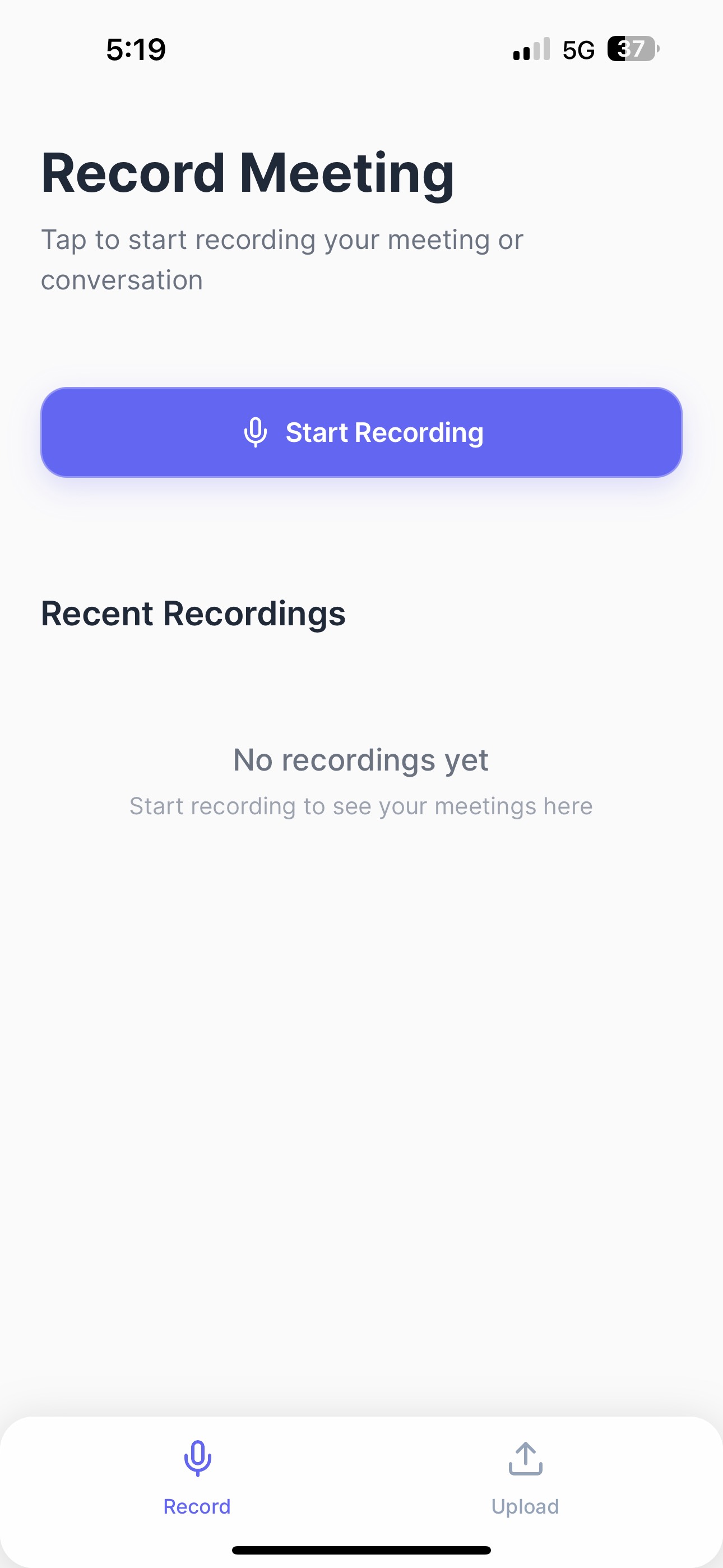 MeetWize App Screenshot